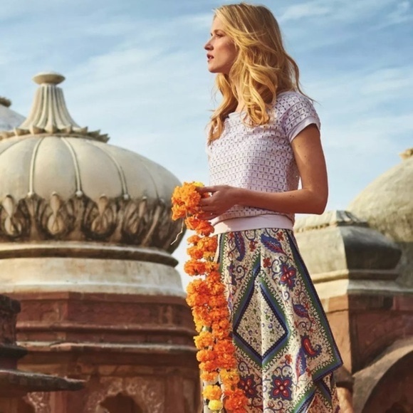 Anthropologie Weston Wear Lilac Open Knit Dara Sweater Size XS - Picture 3 of 8